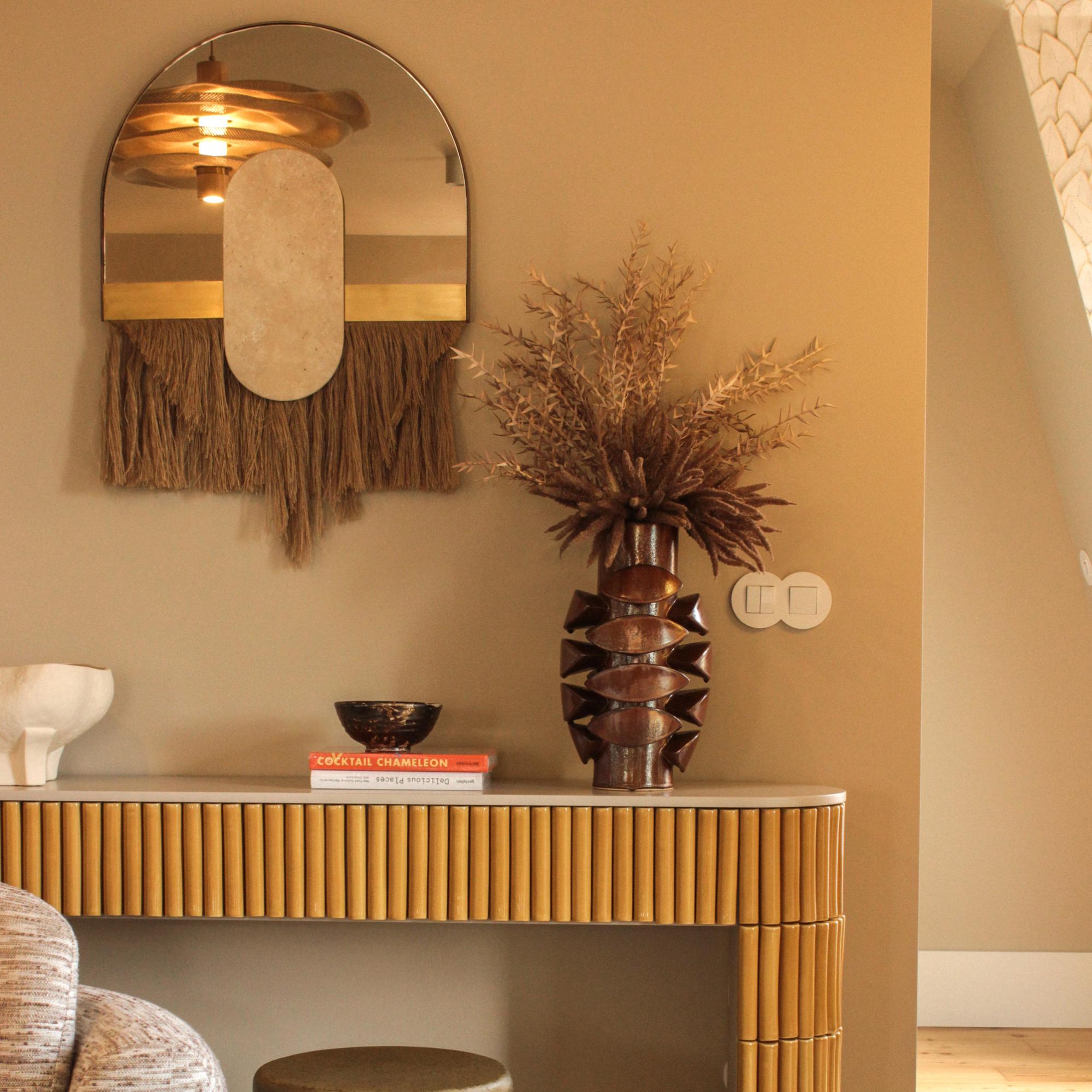 Souk Ecru Cream decoratieve wandspiegel - 3