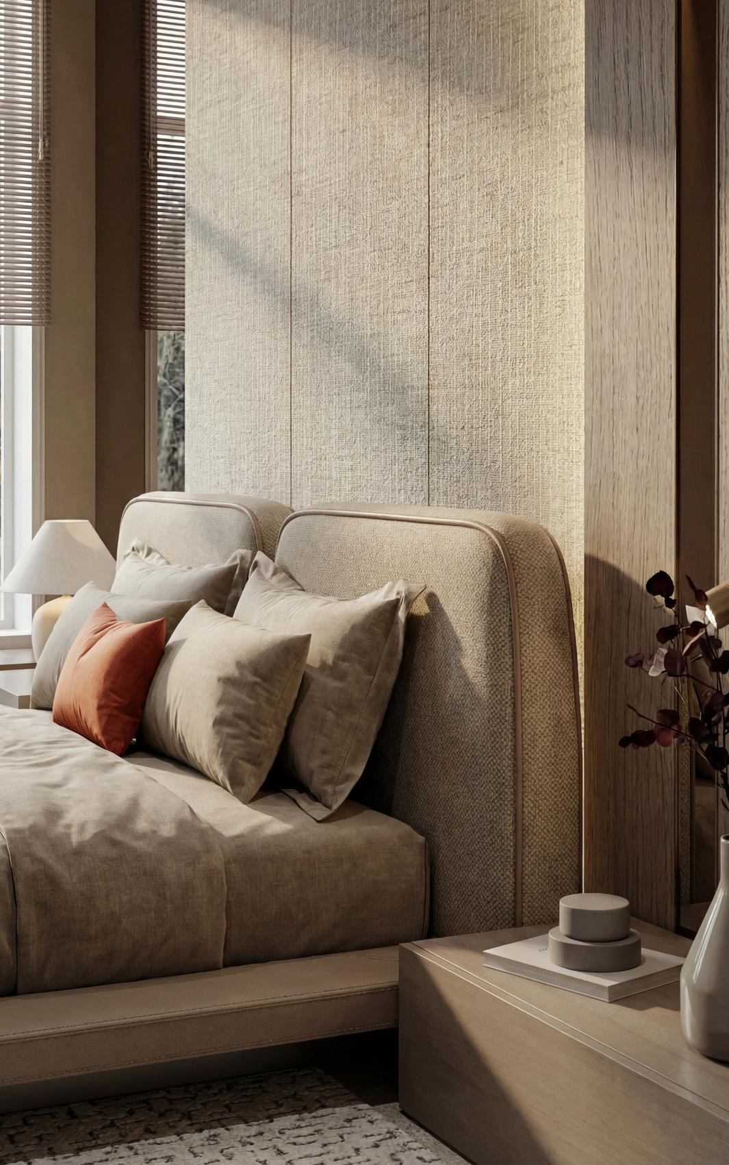 Aura laag bed met hoofdeinde