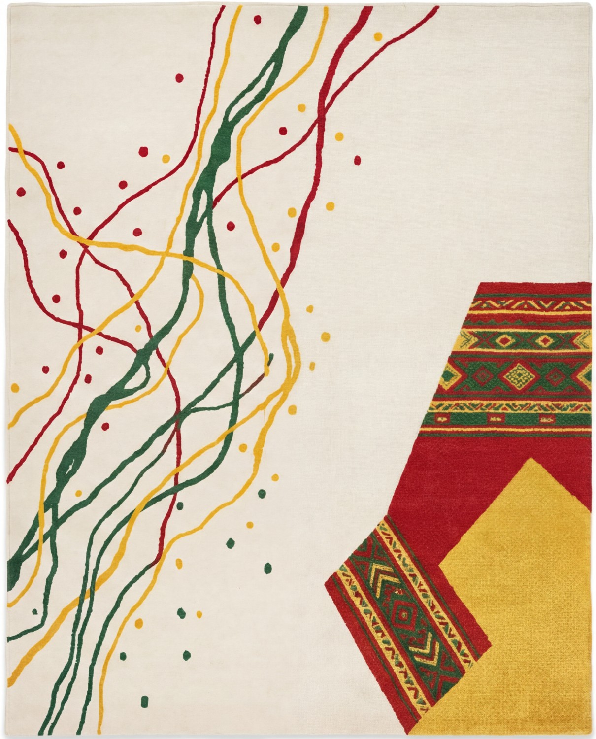 Calligraphic Paths Color design vloerkleed