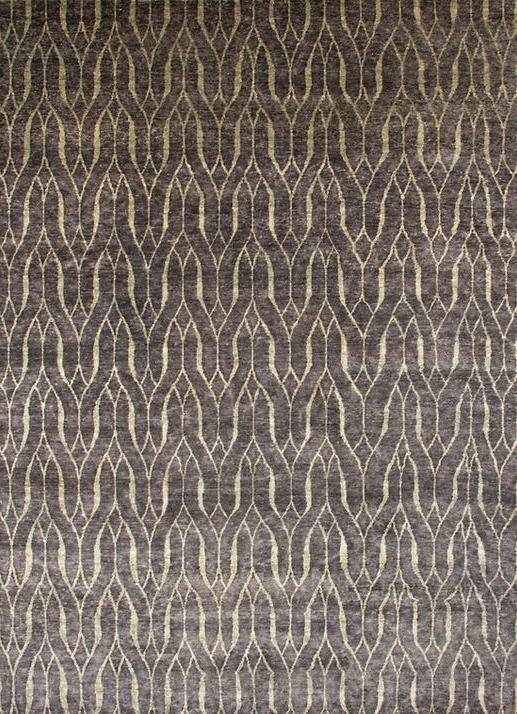 Ikat handgeknoopt wol vloerkleed