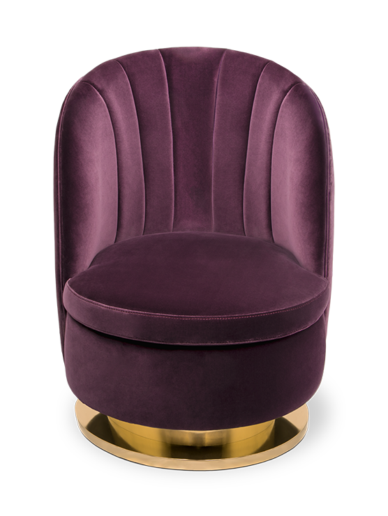 Galen paarse eenzitsbank