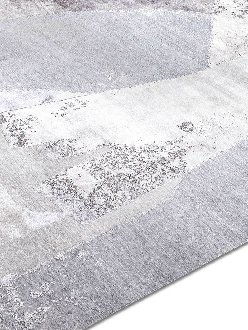 Snow Silver handgeweven vloerkleed