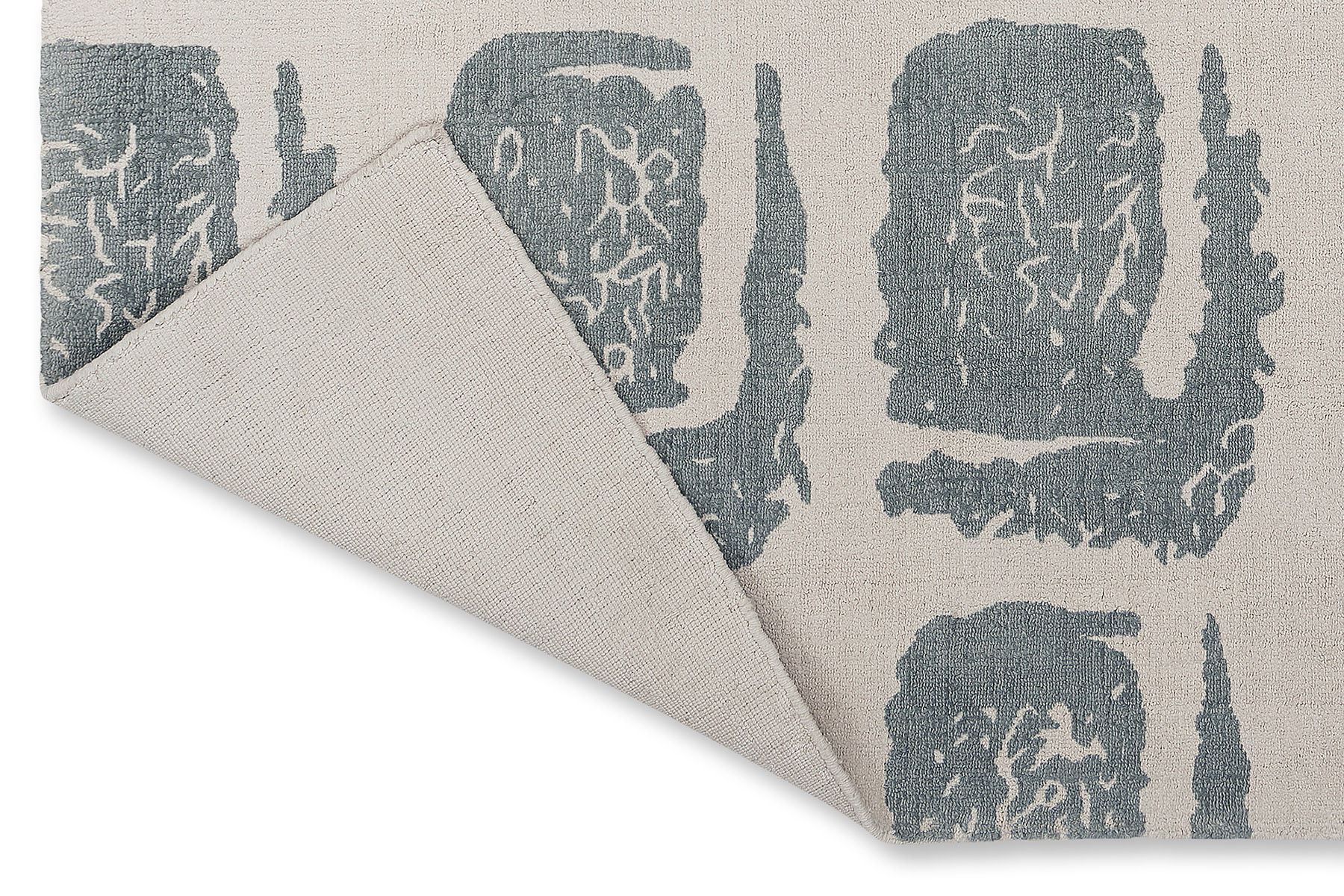 Woodblock grijs tapijt | Maat: 170 × 240 cm
