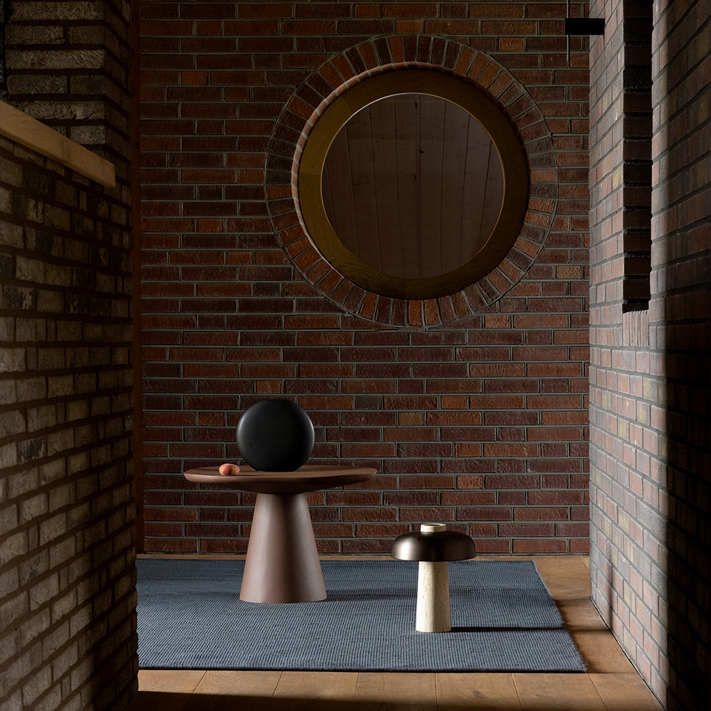 Grid leisteen tapijt | Maat: 140 × 200 cm