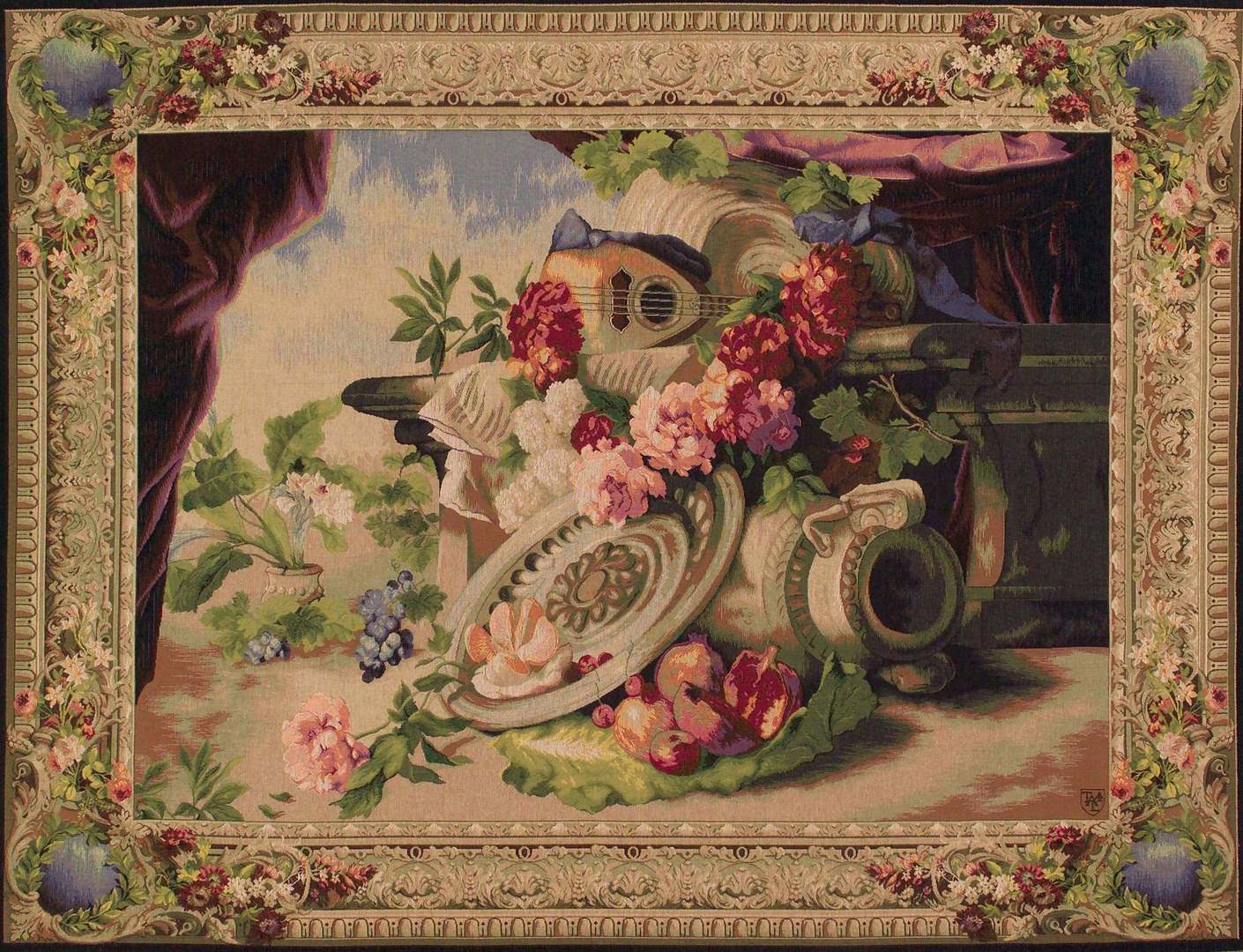 Mandolin wandtapijt | Maat: 85 × 110 cm