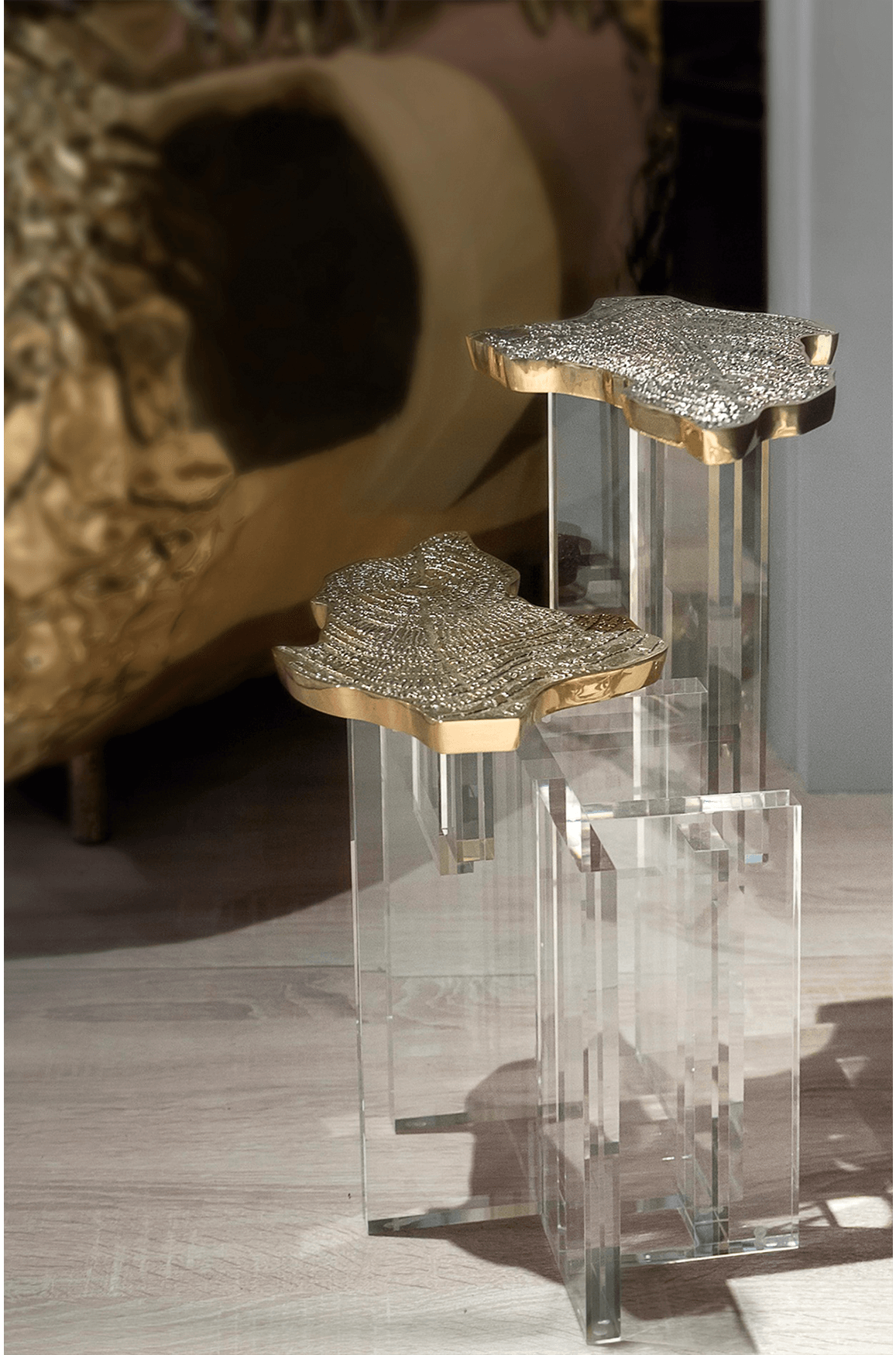 Orion gouden bijzettafel