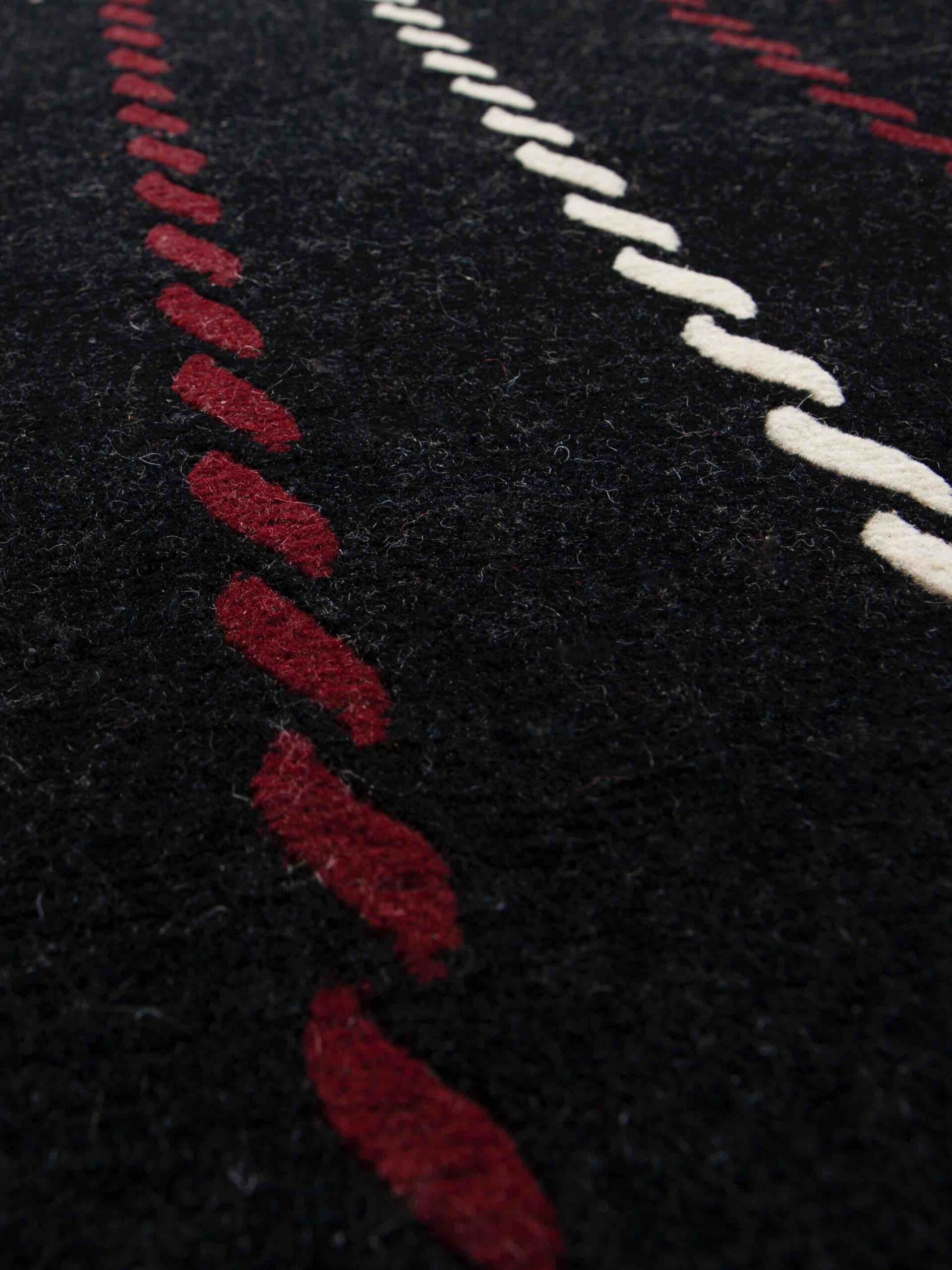 Gessato designer handgeweven vloerkleed