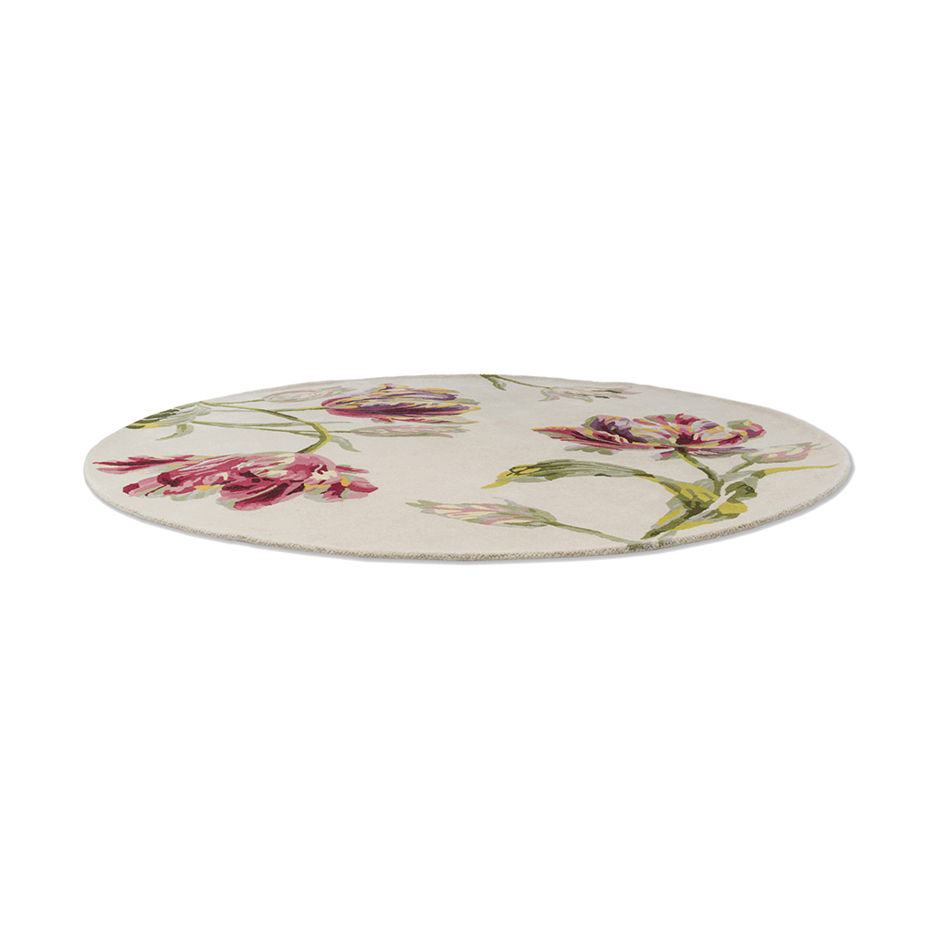 Gosford-cranberry rond tapijt