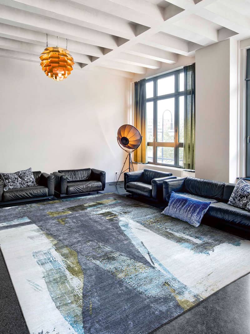 Green Rust handgeweven vloerkleed | Maat: 183 × 274 cm