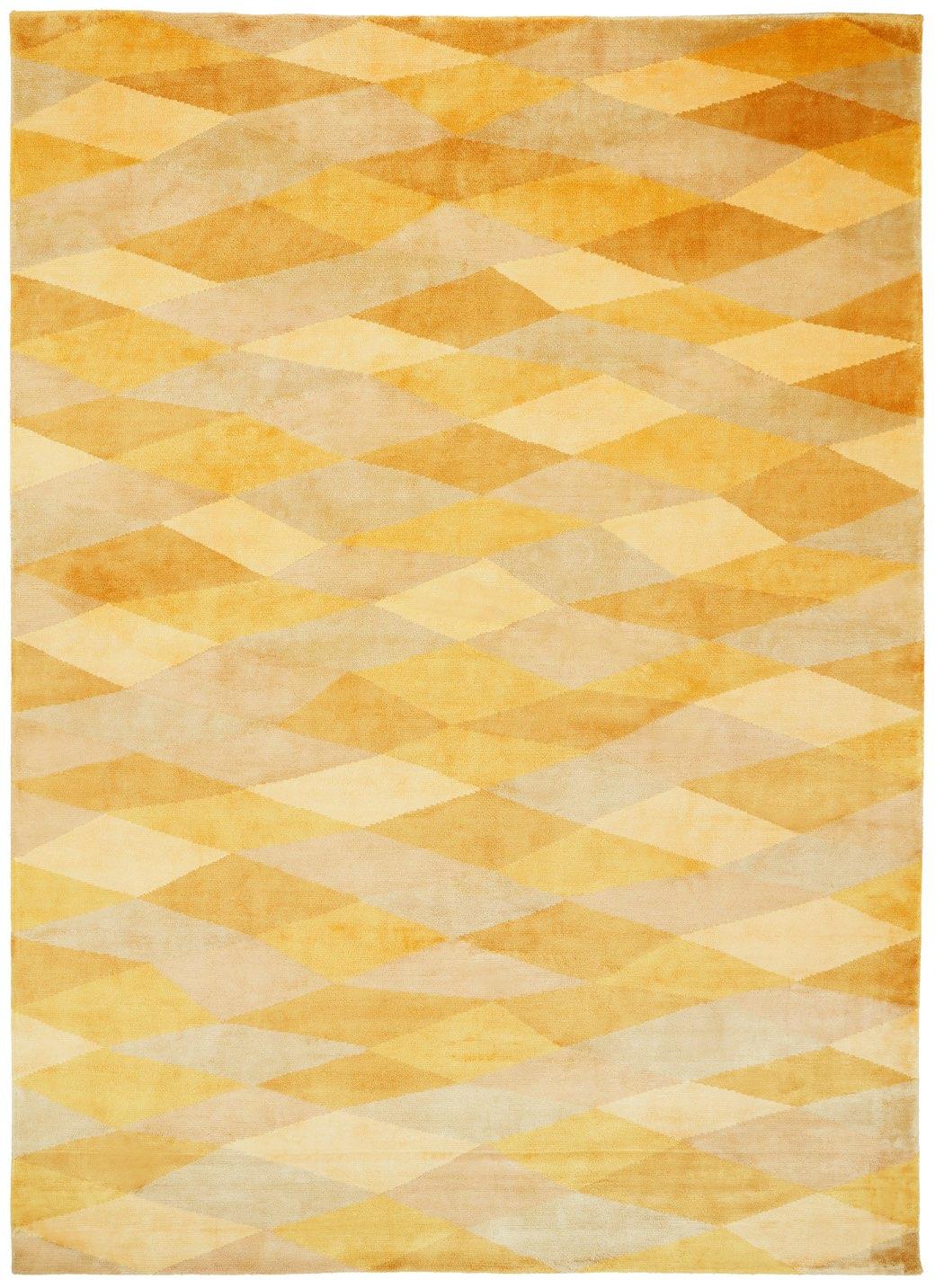 Losanghe ubriache goud designer vloerkleed