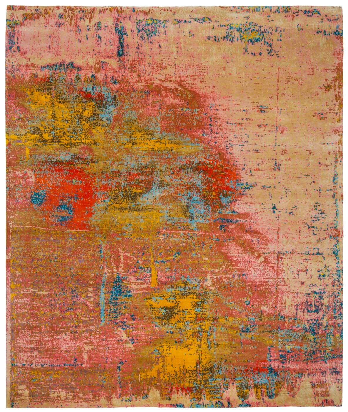 Artwork 22 veelkleurig roze tapijt | Maat: 250 × 300 cm