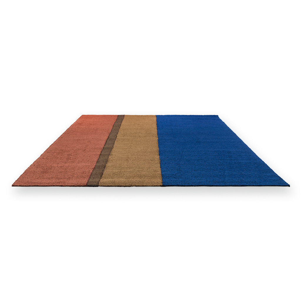 Festival streep blauw outdoor tapijt | Maat: 160 × 230 cm