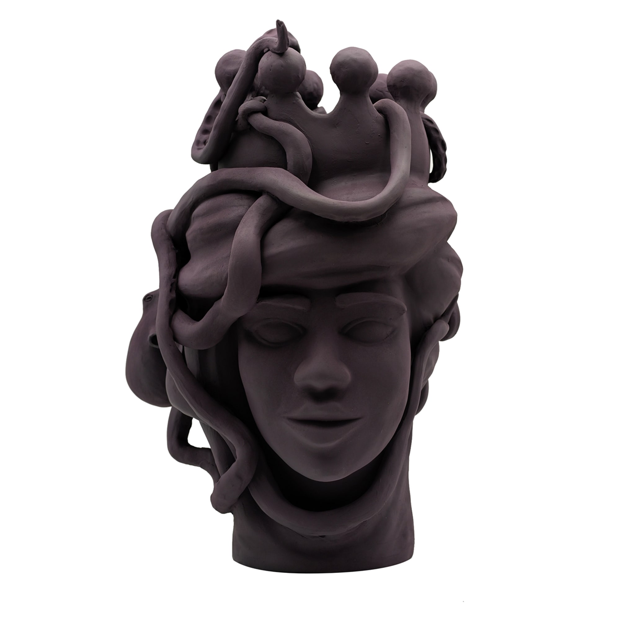 Moor's Head bruine handgemaakte sculptuur