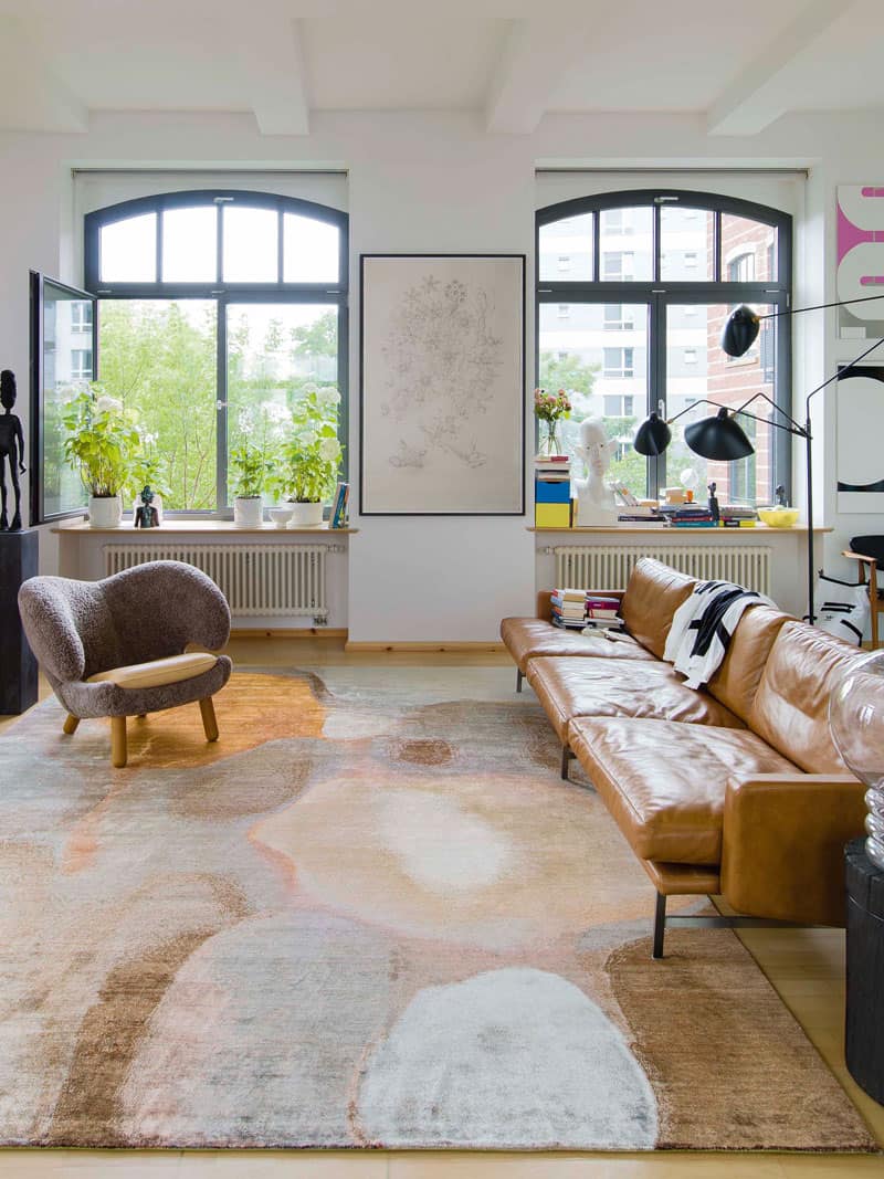 Copper Mauve handgemaakte luxe tapijt | Maat: 365 × 457 cm