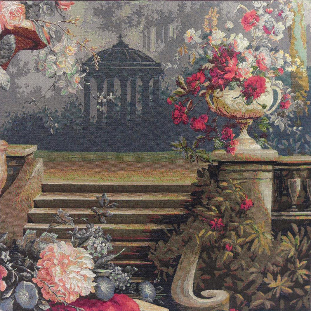 Kiosk and Bouquet wandtapijt