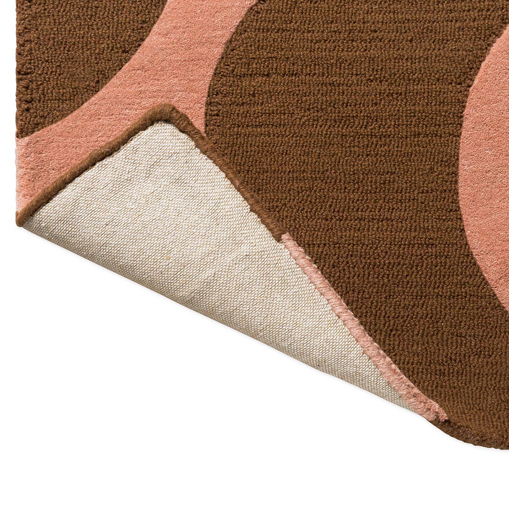 Prism Flower Pink/Terracotta vloerkleed | Maat: 67 × 230 cm