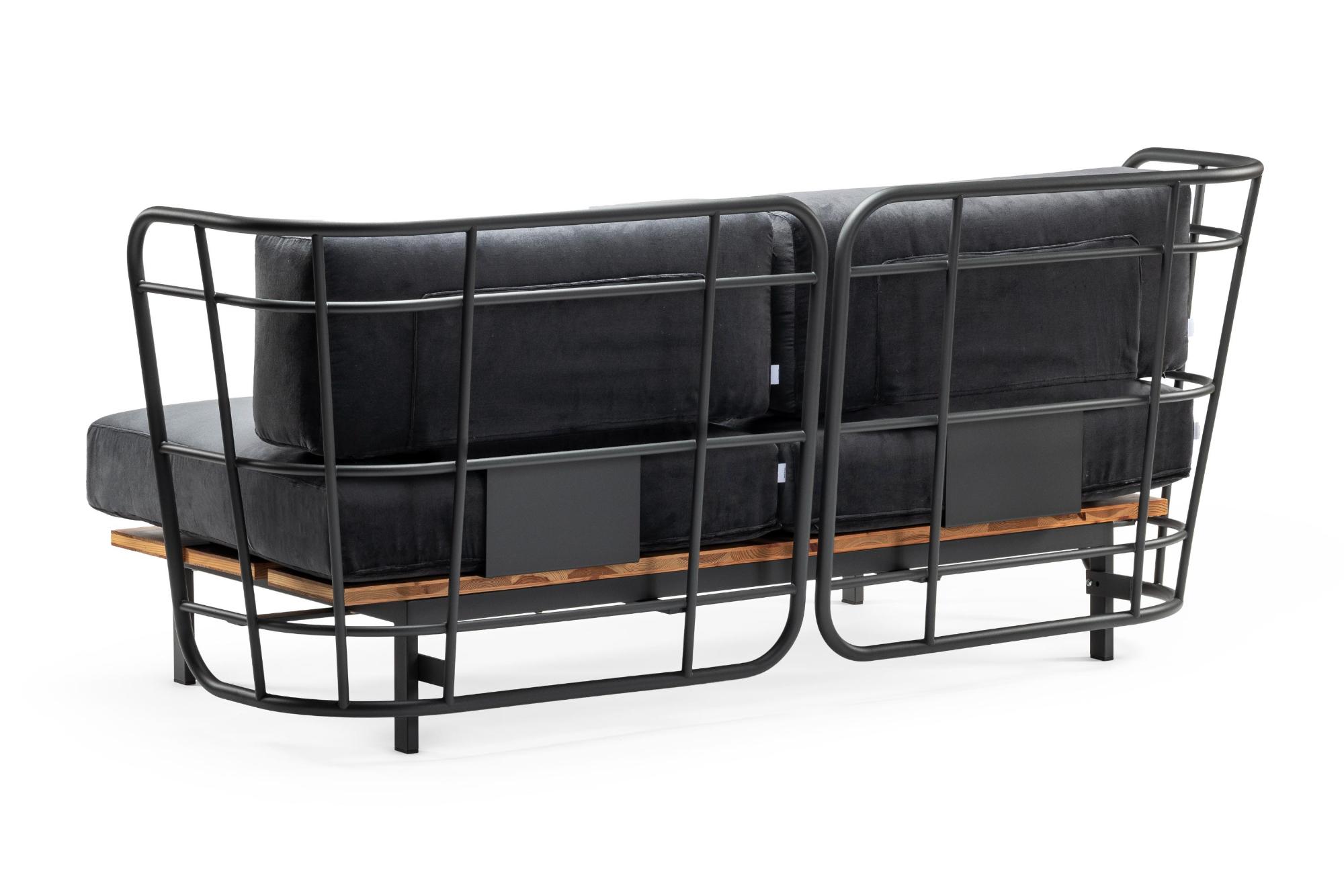 Jujube D Zwarte Buiten Loungebank
