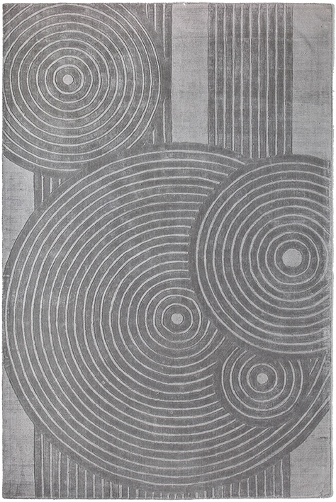 Modern designer Grey tapijt | Maat: 200 × 200 cm