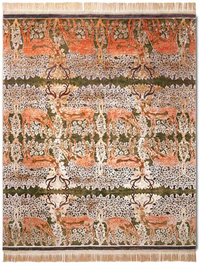 Deer handgeweven tapijt | Maat: 300 × 400 cm