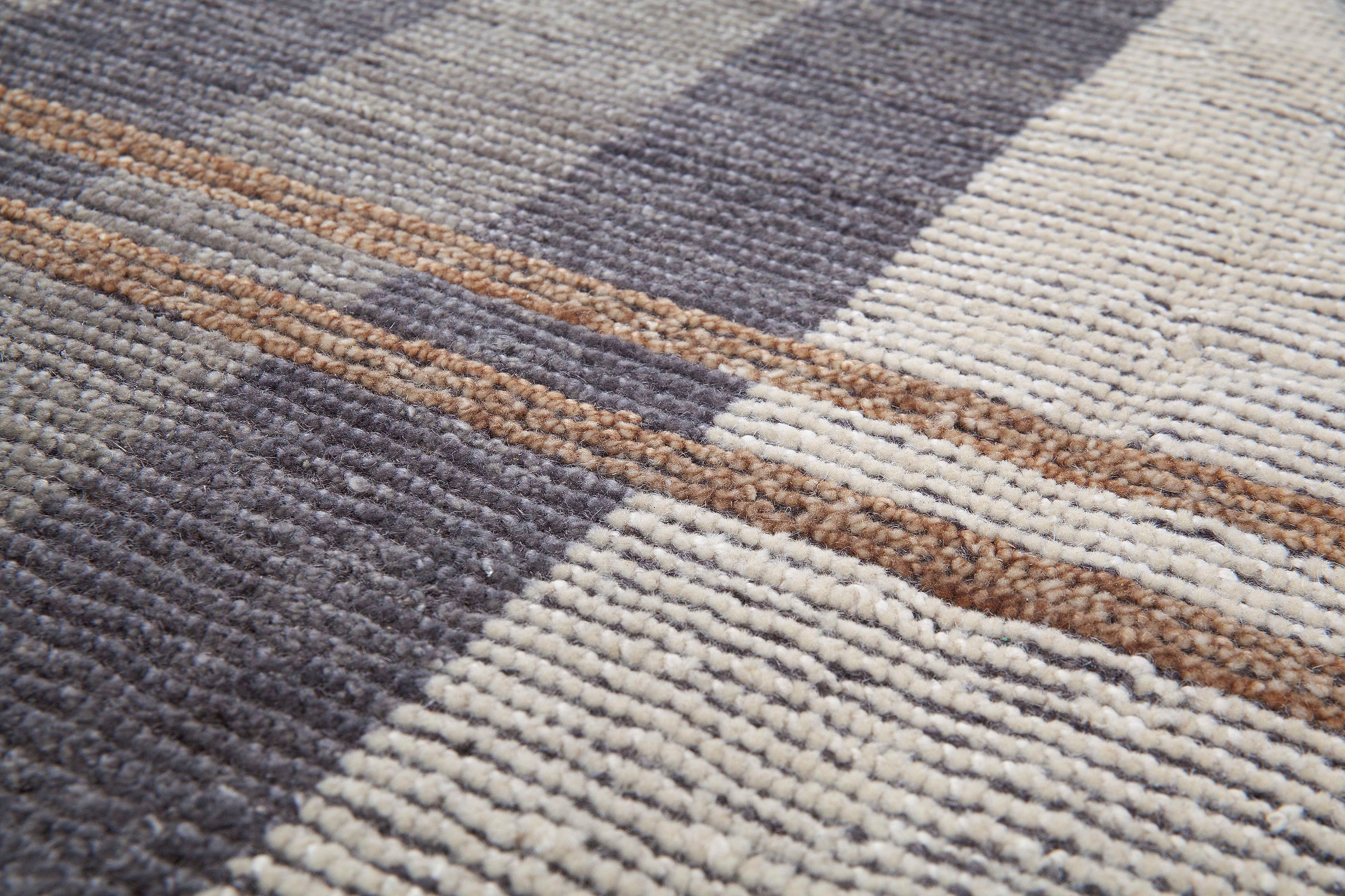 Handgeknoopt Turks geruit tapijt