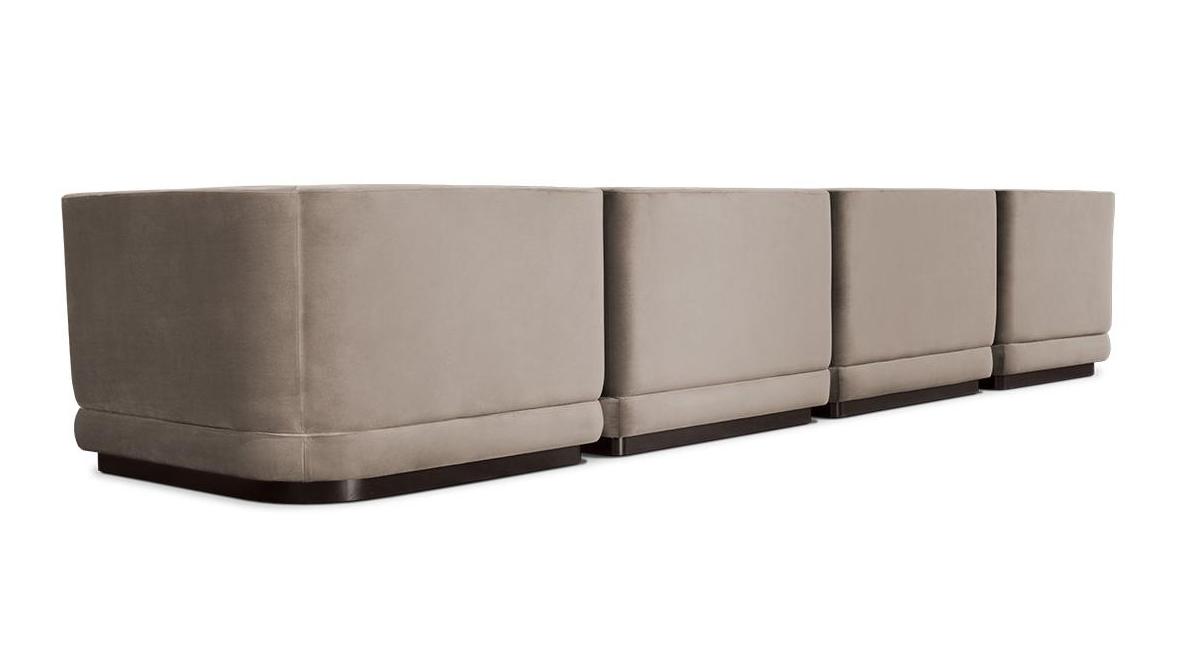 Eigentijdse modulaire bank