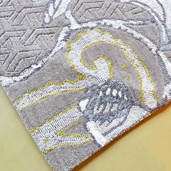Fable floral grijs tapijt | Maat: 120 × 180 cm