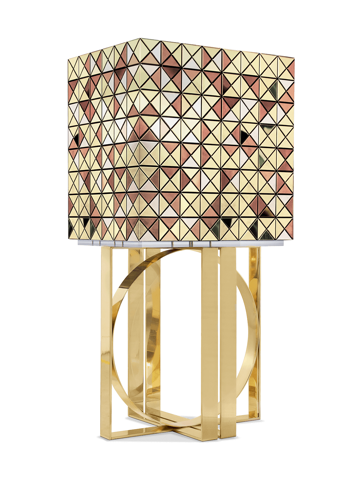 Mosaic gouden accenten kast