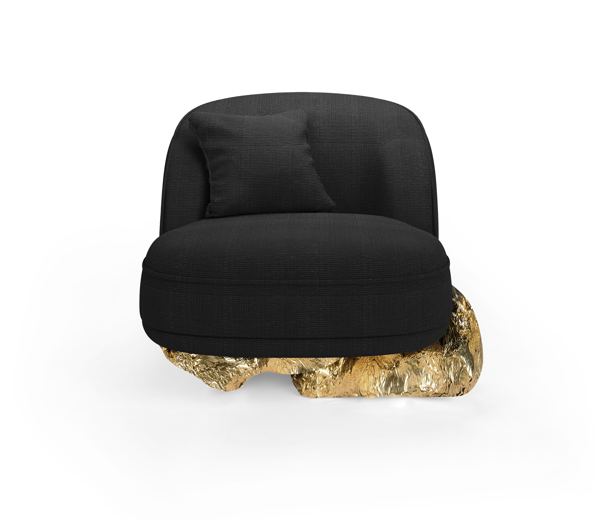 Angora II Baltic zwarte fauteuil