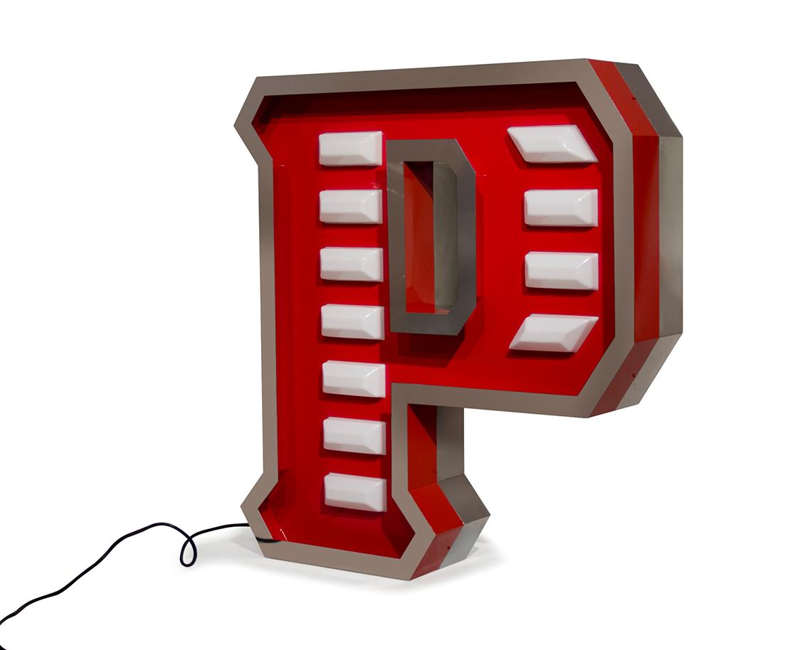 Precious Letter P lamp