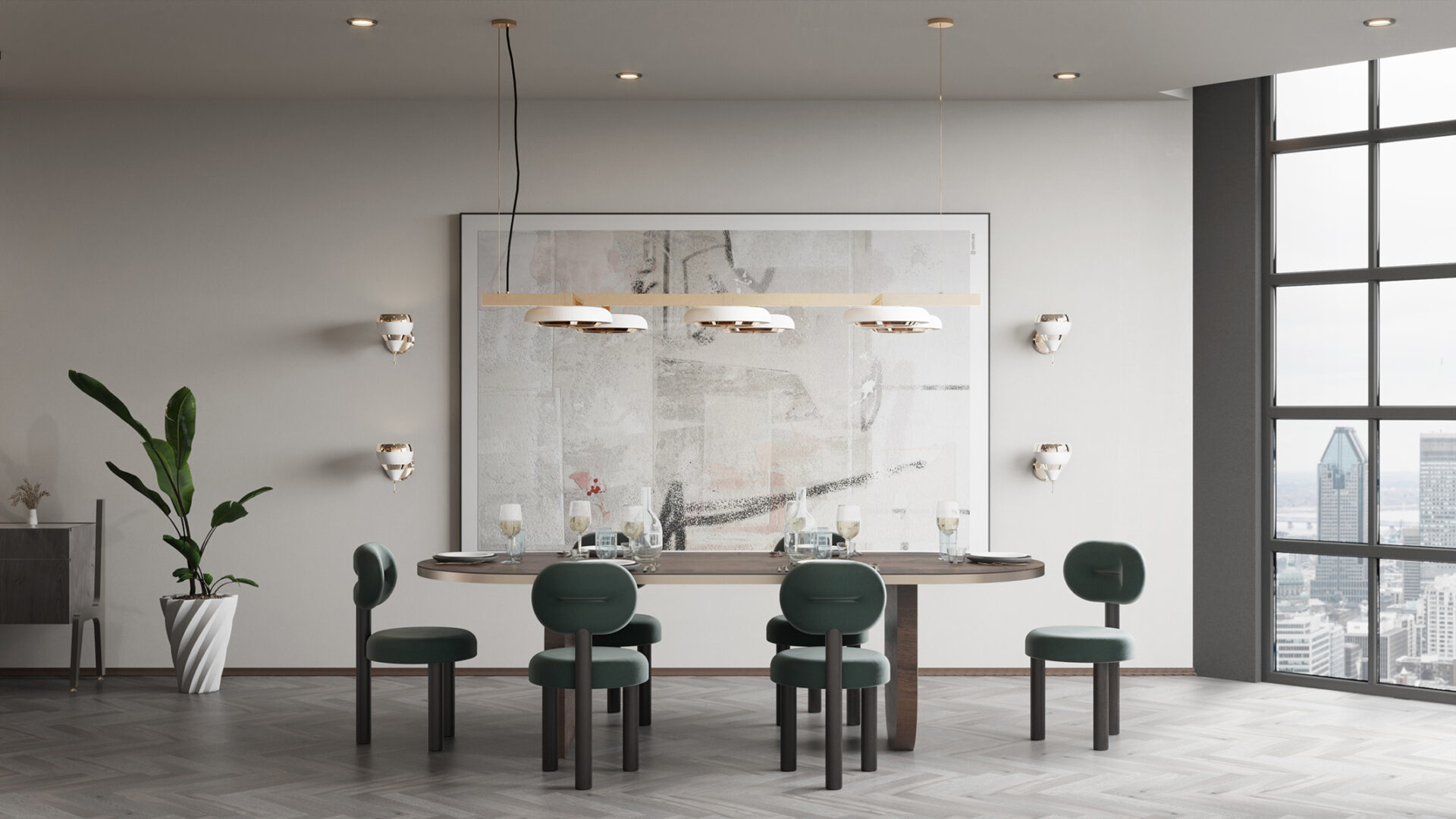 Carter rechthoekige hanglamp - 4