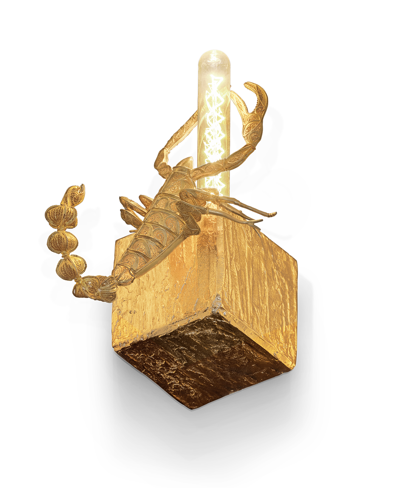 Geode Filigree Scorpion kleine wandlamp