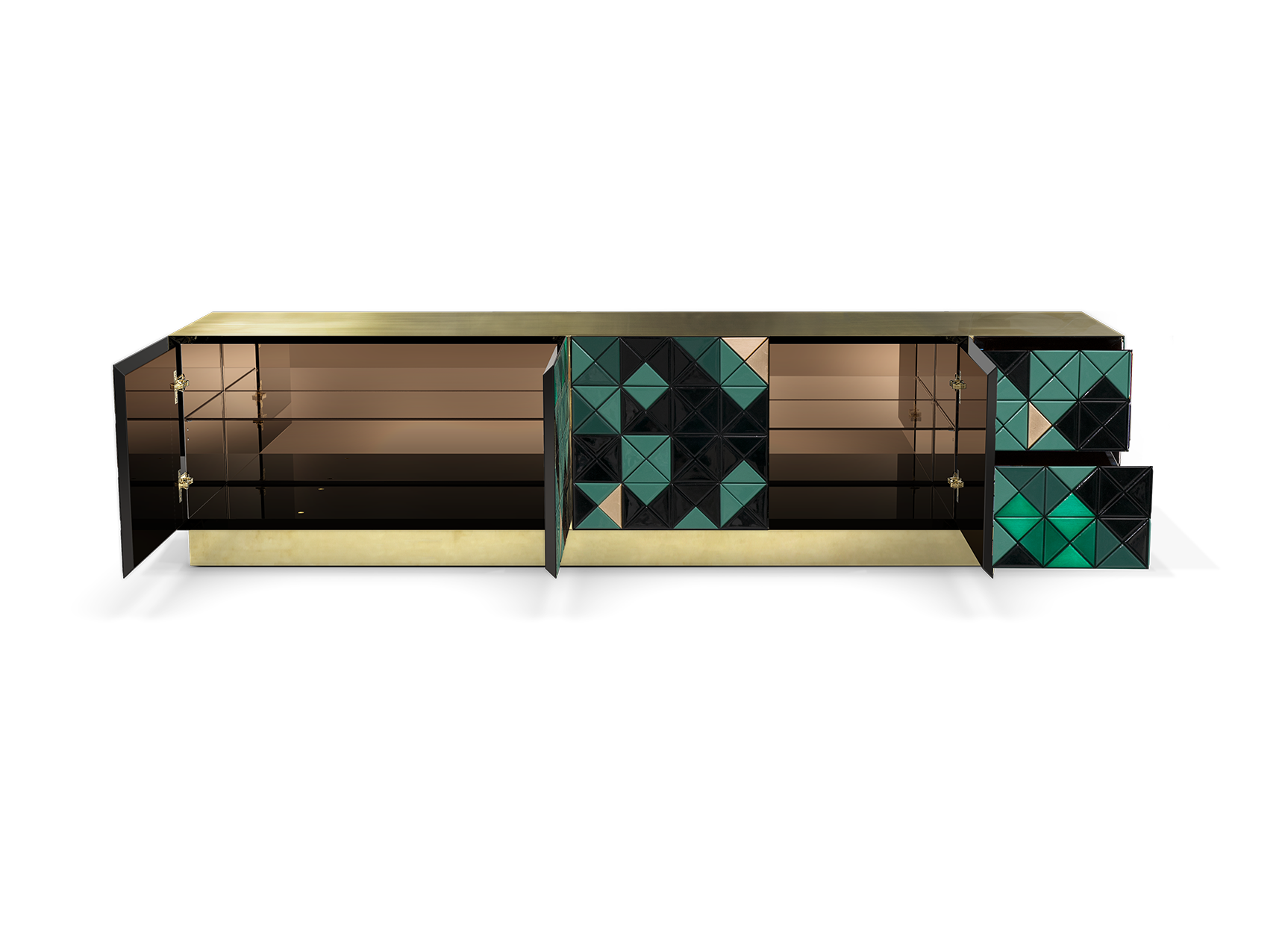 Mosaic groene tv-kast