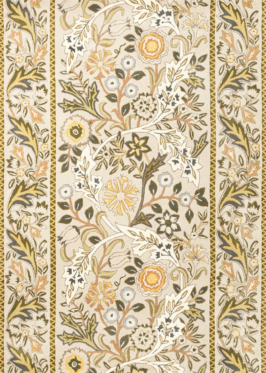 Wilhelmina linen/mosterd tapijt | Maat: 200 × 280 cm