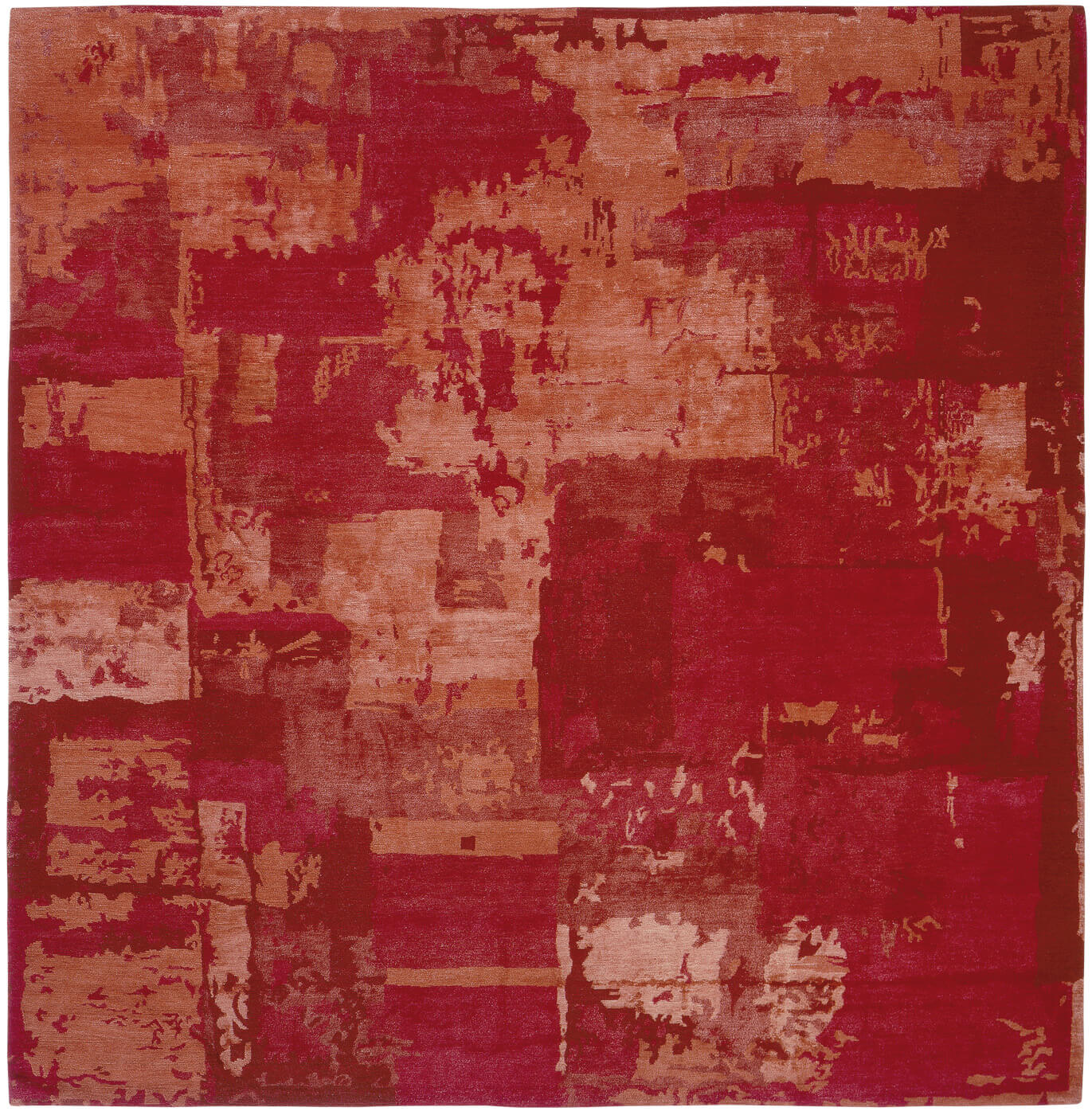 Boro 3 rood tapijt | Maat: 350 × 450 cm