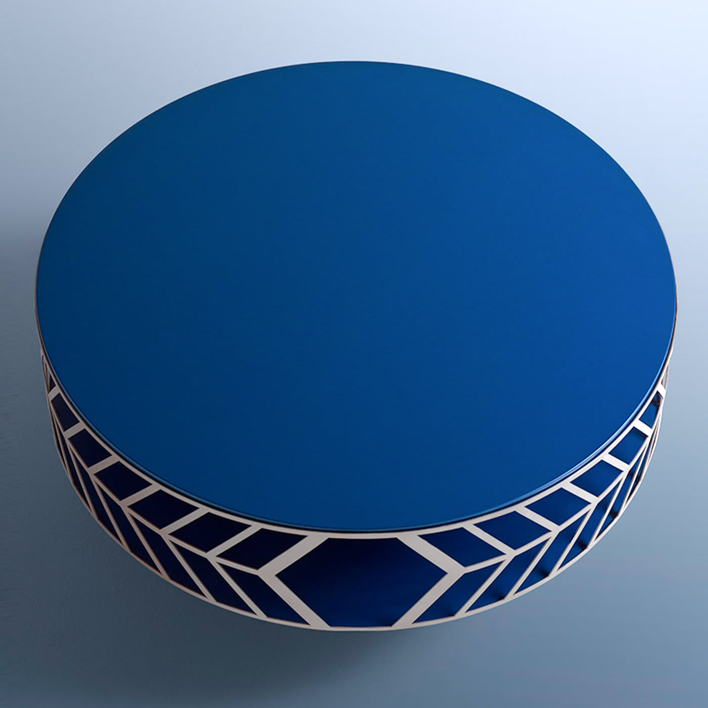Lok blauwe salontafel