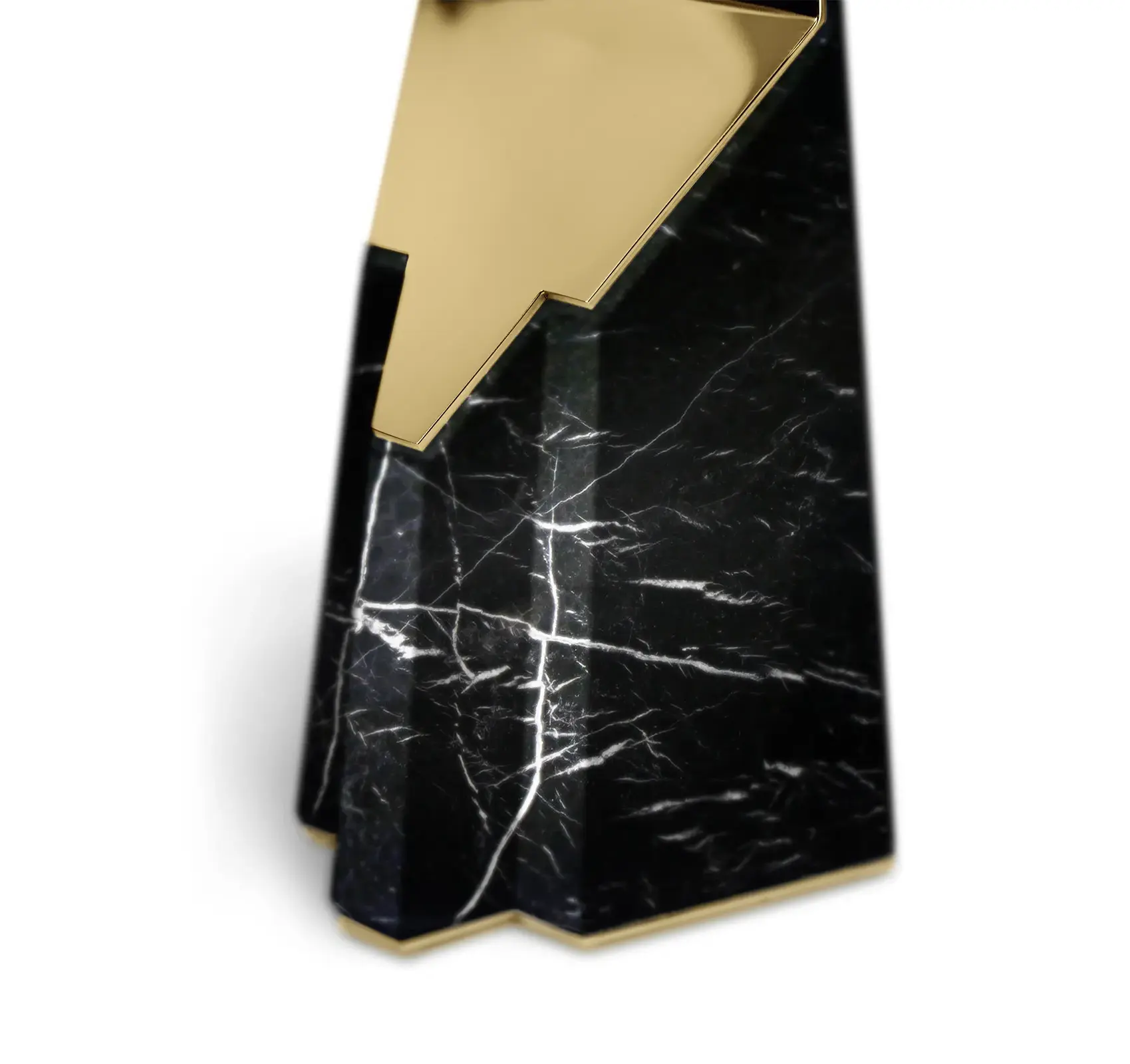 Halo zwarte bijzettafel