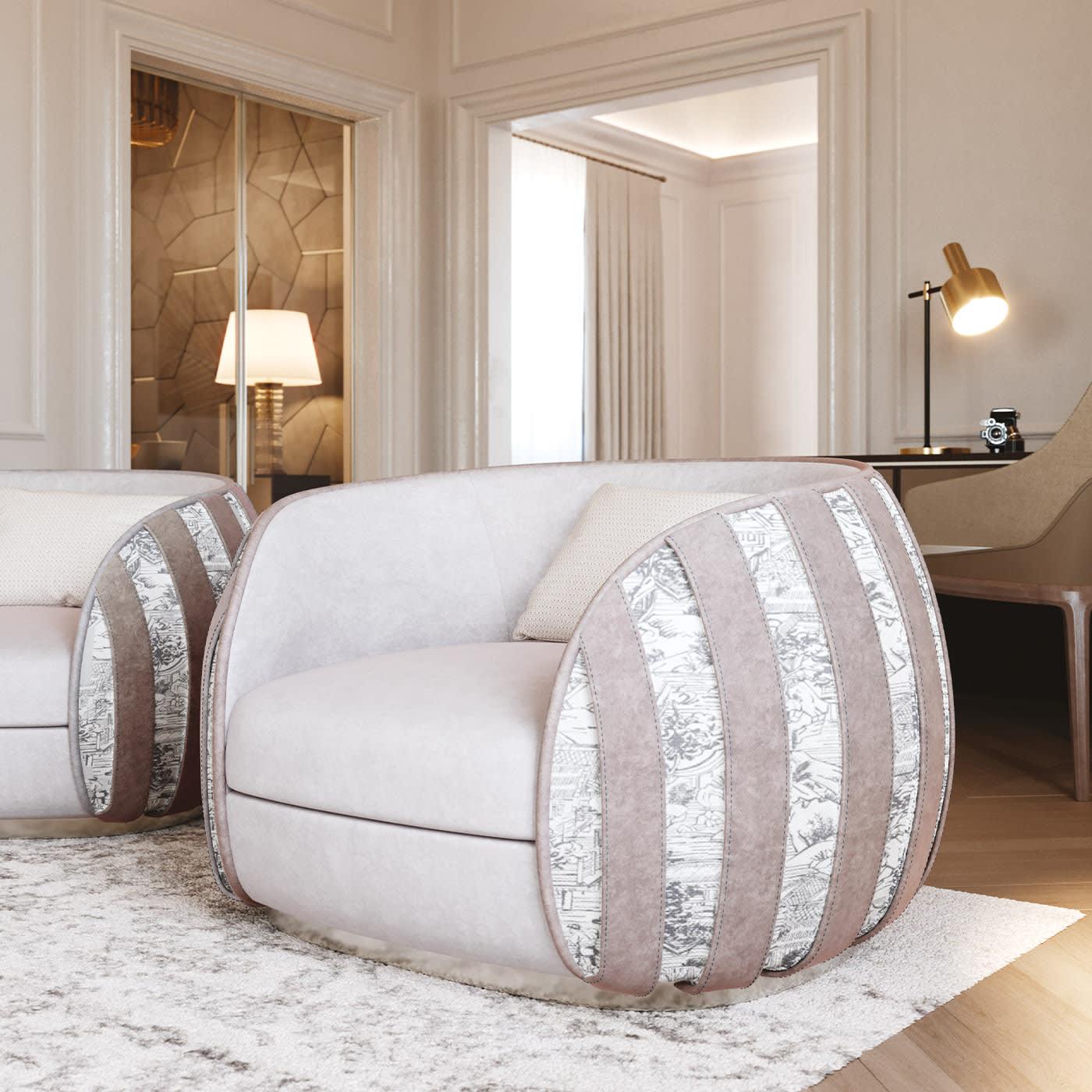 Loto eigentijdse Italiaanse fauteuil