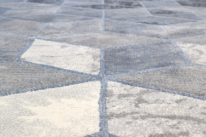 Geometrisch Grey tapijt | Maat: 200 × 290 cm