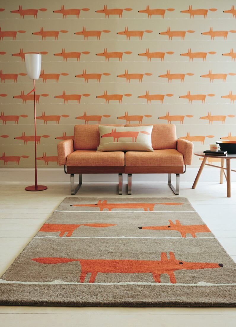 Mr. fox cinnamon tapijt | Maat: 120 × 180 cm