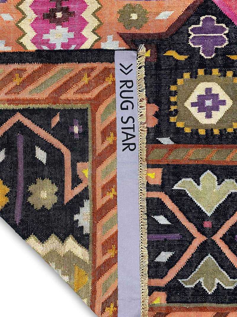 Flatweave handgemaakte luxe tapijt | Maat: 183 × 274 cm