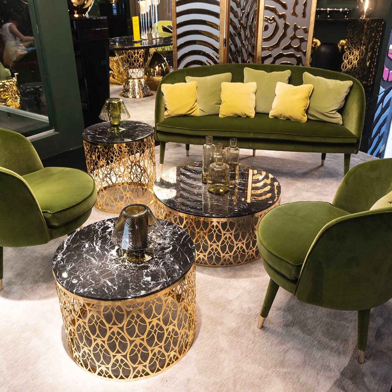 Cabaret gouden salontafel