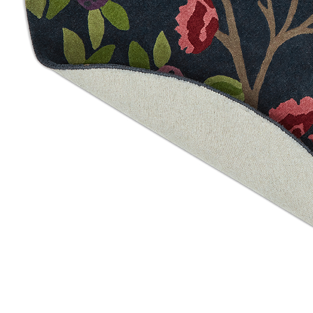 Foraging indigo rond tapijt | Maat: Ø 150 cm