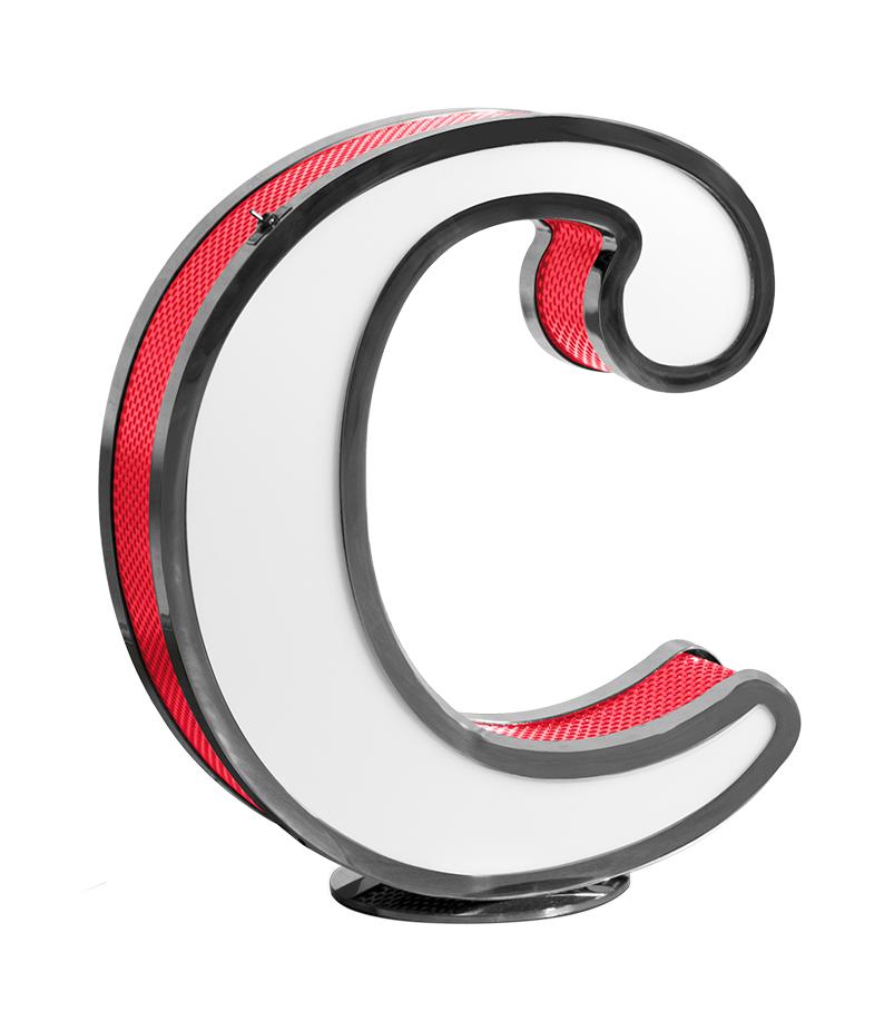 Classic Letter C lamp