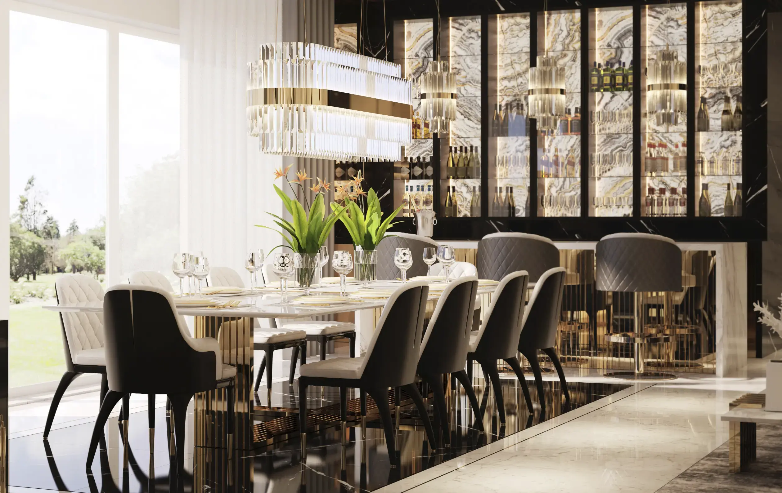 Luxe draaibare barkruk - 2