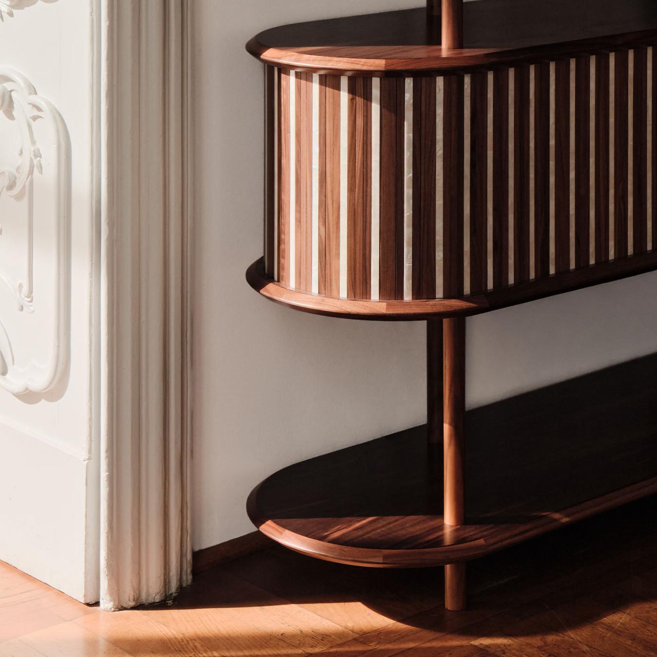 Moderne modulaire massief houten boekenkast