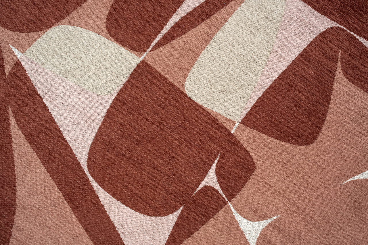 Stones Cherry Mocha vloerkleed | Maat: 140 × 200 cm