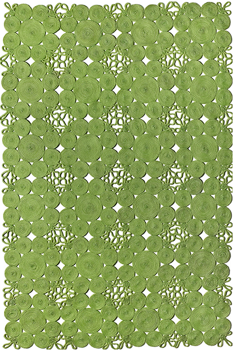 Rope binnen / buiten Green vloerkleed