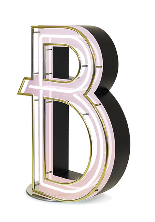 Bold Letter B lamp