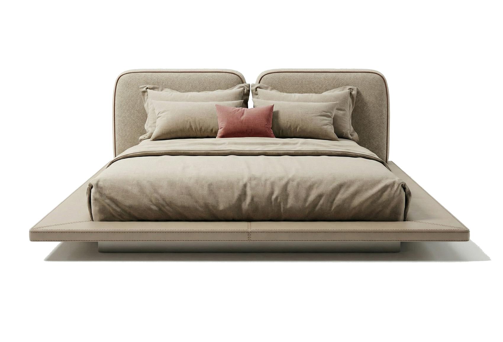Aura laag bed met hoofdeinde