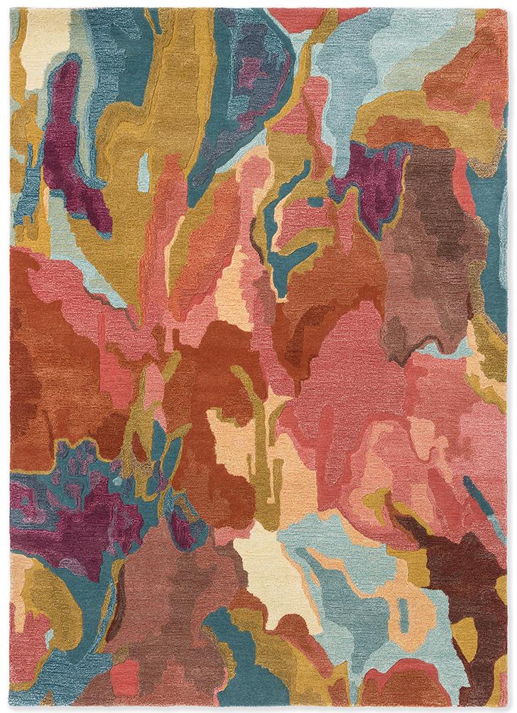Foresta palissander/bosbes tapijt | Maat: 200 × 280 cm